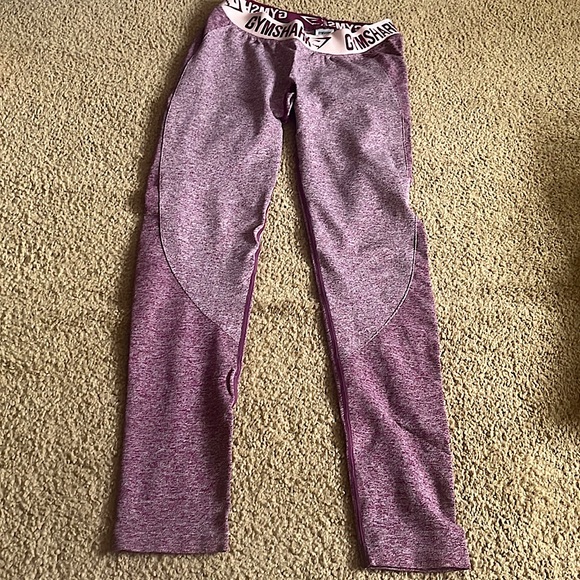 Maroon Flex Gymshark leggings - Picture 1 of 2